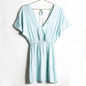 & Other Stories Printed Mini Surplice Dress 4